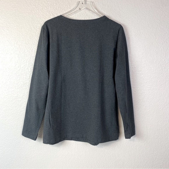 Smallshow Charcoal Grey Long Sleeve Nursing Top Size XL - Picture 4 of 7